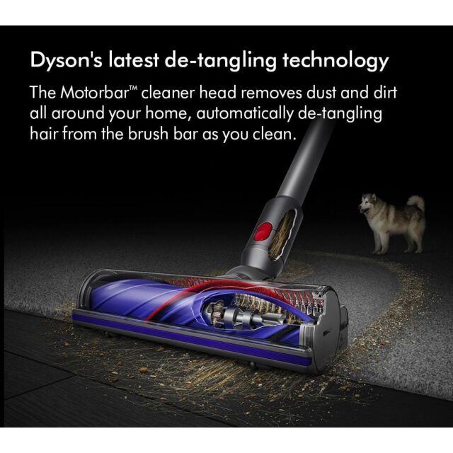 Dyson V8ABS-2023 Cordless Vacuum Cleaner in Silver/Yellow