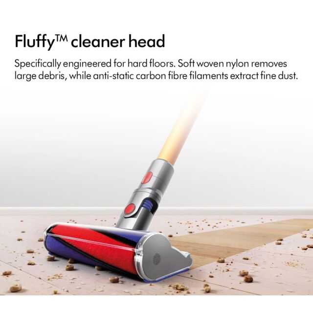 Dyson V8ABS-2023 Cordless Vacuum Cleaner in Silver/Yellow