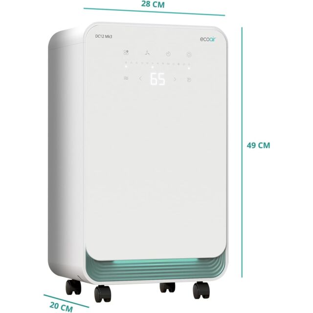 Ecoair DC12MK3 Dehumidifier in White