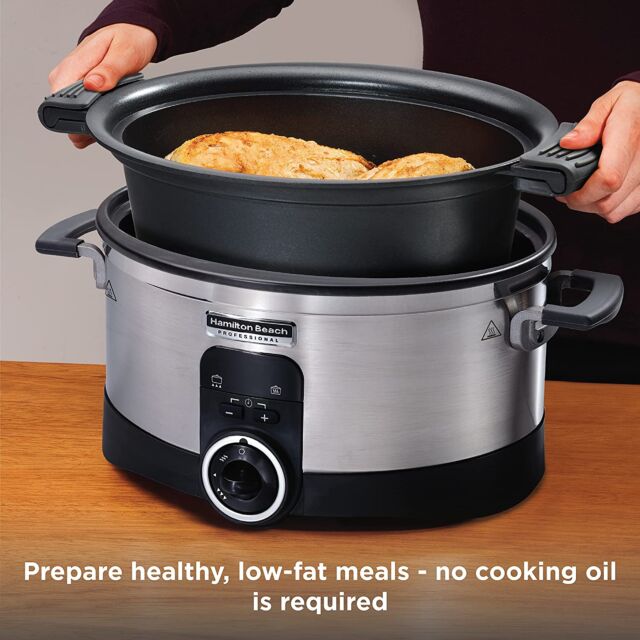 Hamilton Beach 33999-SAU Slow Cooker Sear + Cook Stovetop 5.5l