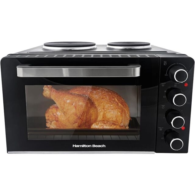 Hamilton Beach HB28HDB Table Top Oven + Hob (Can be used simultaneously)
