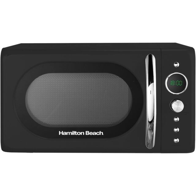 Hamilton Beach HB70H20B Microwave in Black Retro Style 20 Litre