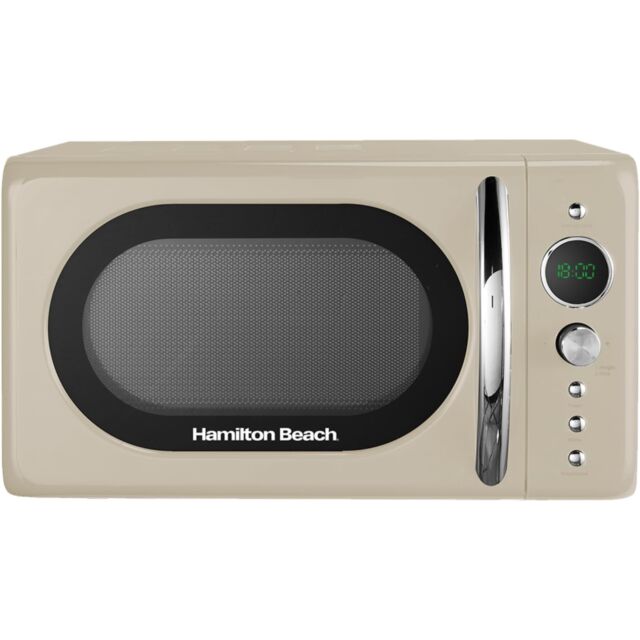 Hamilton Beach HB70H20C Microwave in Cream Retro Style 20 Litre