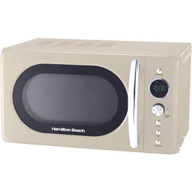 Hamilton Beach HB70H20C Microwave in Cream Retro Style 20 Litre
