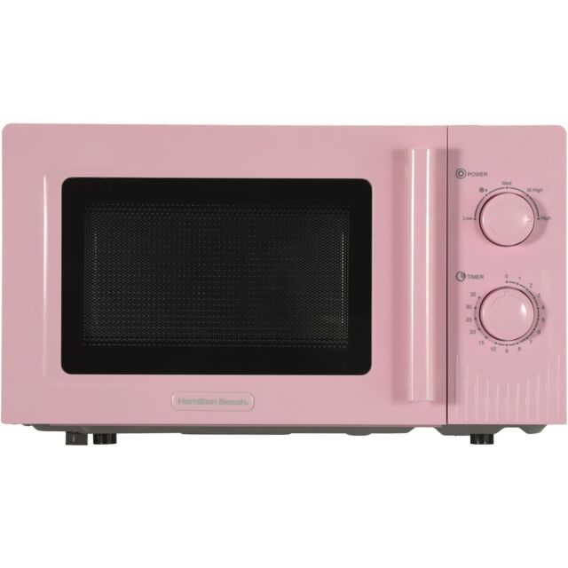Hamilton Beach HBMX20F Microwave 800 Watt in Flamingo Pink