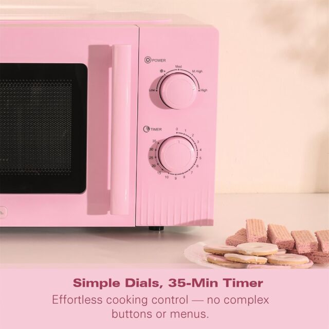 Hamilton Beach HBMX20F Microwave 800 Watt in Flamingo Pink