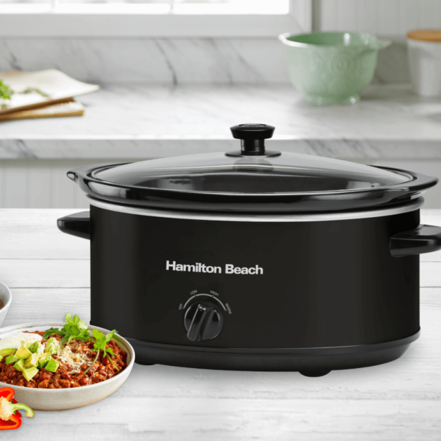 Hamilton Beach HBSC070B Slow Cooker 6.5 Litre in Black Manual 