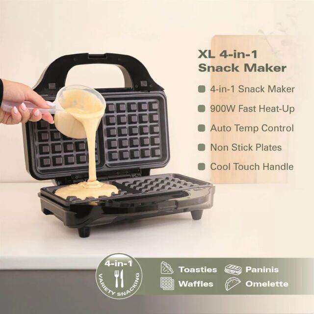 Hamilton Beach HBSLS2002 Xl 4-In-1 Deep Fill Snack Maker