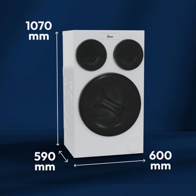 Hoover HMQD410CBL9-80 MultiWash Washing Machine 1x10kg Drum - 2x1kg Drum