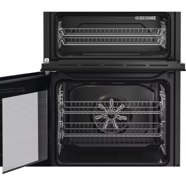 Hotpoint HDE6VDC2B1 60cm Double Oven Electric Cooker with Ceramic Hob - Black