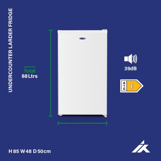 IceKing RL111EW Larder Fridge Under Counter W48cm in White