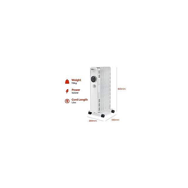 Igenix IG2615 1.5kW Oil Filled Radiator