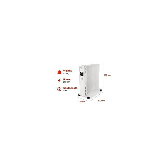 Igenix IG2625 2.5kW Oil Filled Radiator