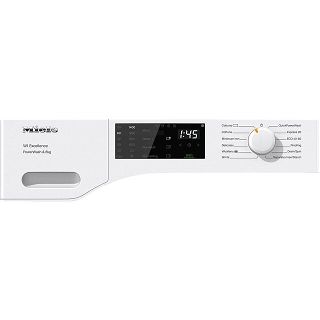 Miele WEA125WCS Washing Machine 8kg 1400 Spin in Lotus White