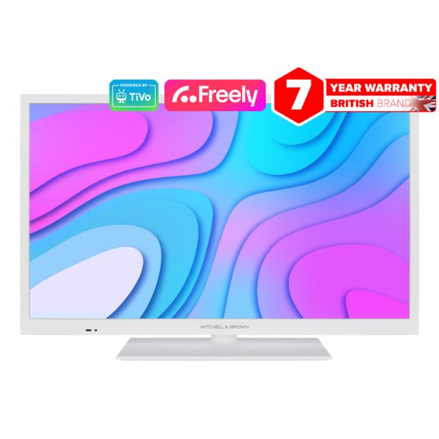Mitchell + Brown JB24W1811 24inch LED White Smart TiVo Freely