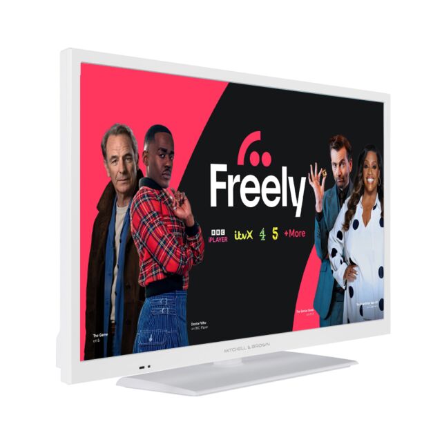 Mitchell + Brown JB24W1811 24inch LED White Smart TiVo Freely