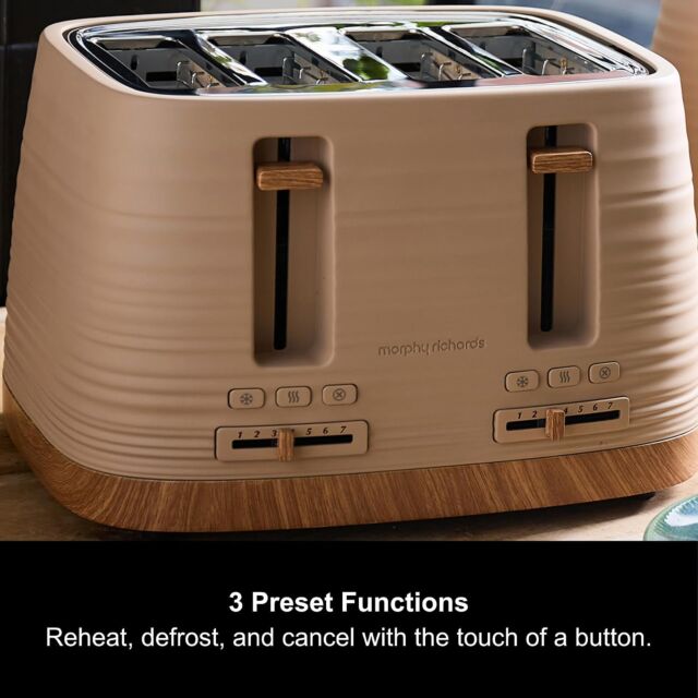 Morphy Richards 243100 Toaster 4 Slice In Brown Felspar Clay Range