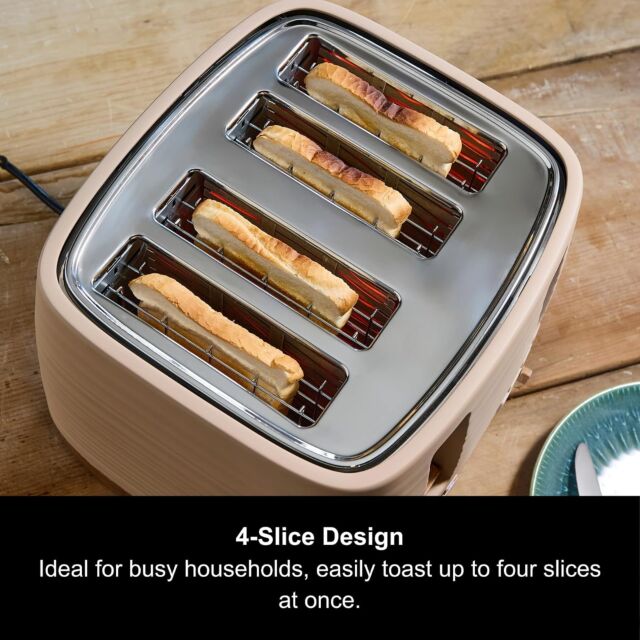 Morphy Richards 243100 Toaster 4 Slice In Brown Felspar Clay Range