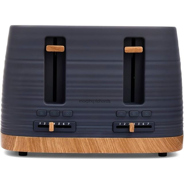 Morphy Richards 243101 Toaster 4 Slice In Grey Flint Clay Range