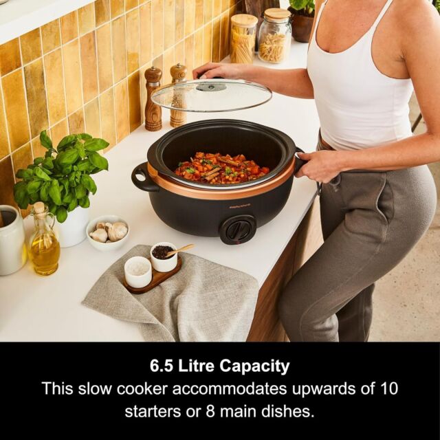 Morphy Richards 461016 Sear and Stew Slow Cooker 6.5L - Rose Gold