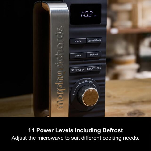 Morphy Richards 512001 Microwave 20l in Grey Flint Clay Range
