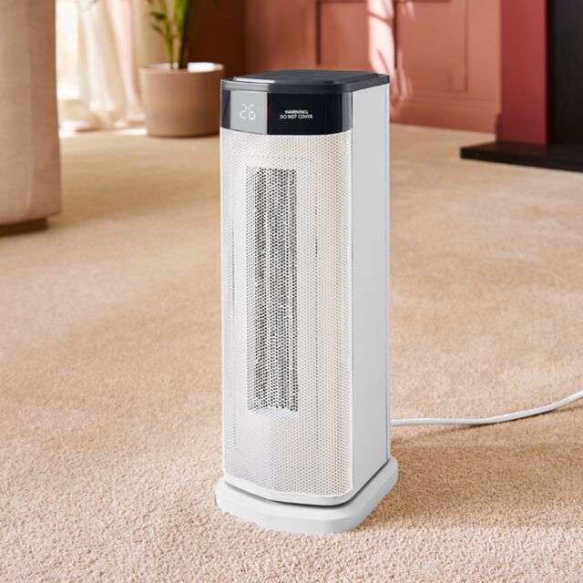Morphy Richards 825401 2kW Ceramic Tower Fan Heater - White