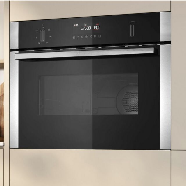 Neff C1AMG84N1B Compact H45cm Combi Microwave Oven in Stainless Steel