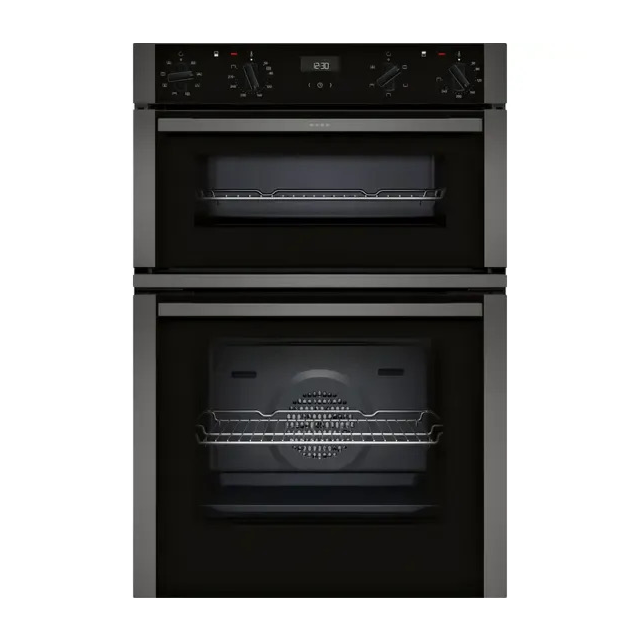Neff U1ACE2AG3B 59.4cm Built In Electric Double Oven - Graphite Grey