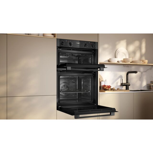 Neff U1ACE2AG3B 59.4cm Built In Electric Double Oven - Graphite Grey