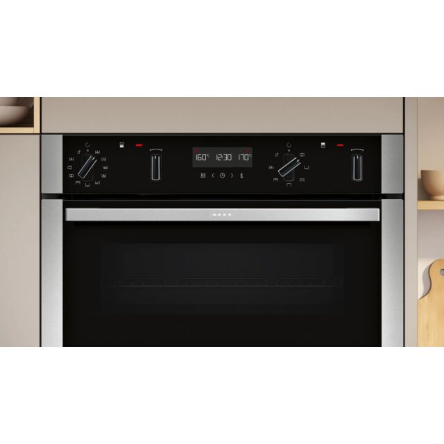Neff U2ACH7AN7B Double Oven Pyrolytic Stainless Steel