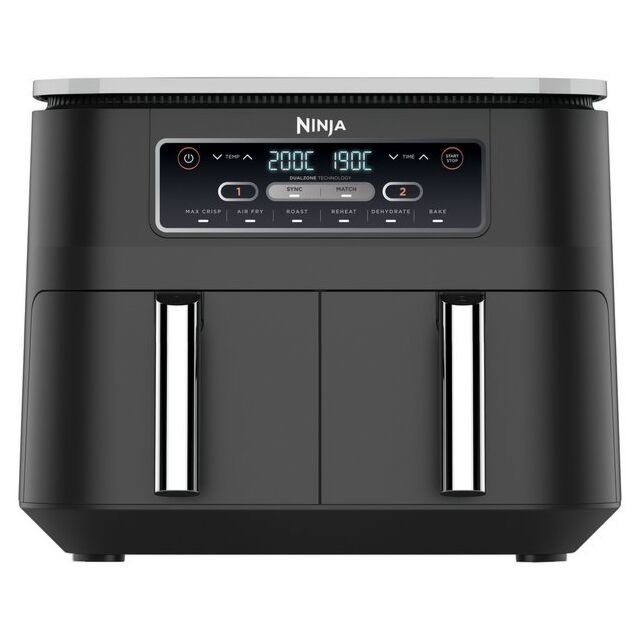 Ninja DZ300UK Dual Zone Air Fryer 7.6 Litre in Gun Metal Grey
