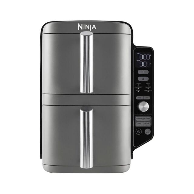 Ninja SL400UK Air Fryer Double Stack 2 Drawer XL 9.5l in Grey