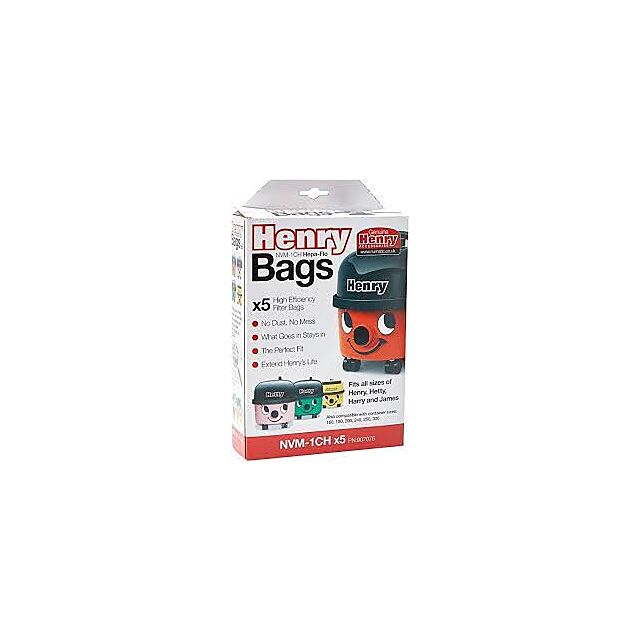 Numatic NVM1CHx5 Henry Bags 5 Pack