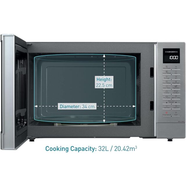 Panasonic NNST48KSBPQ Microwave 32 Litres in Stainless Steel