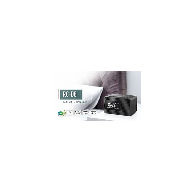 Panasonic RCD8EBK Clock Radio Alarm with DAB + FM