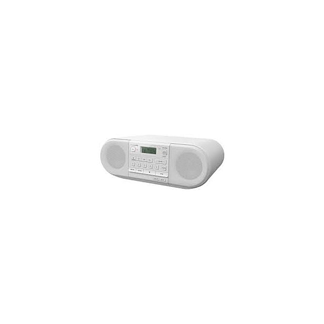 Panasonic RXD550EW Portable Radio with CD + Bluetooth in White