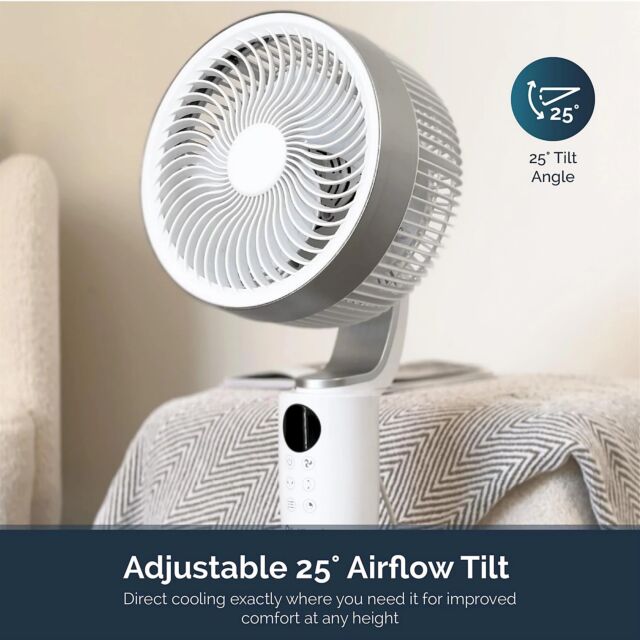 Rediffusion REDAC04WT Air360 Oscillating Adjustable Height Fan in White