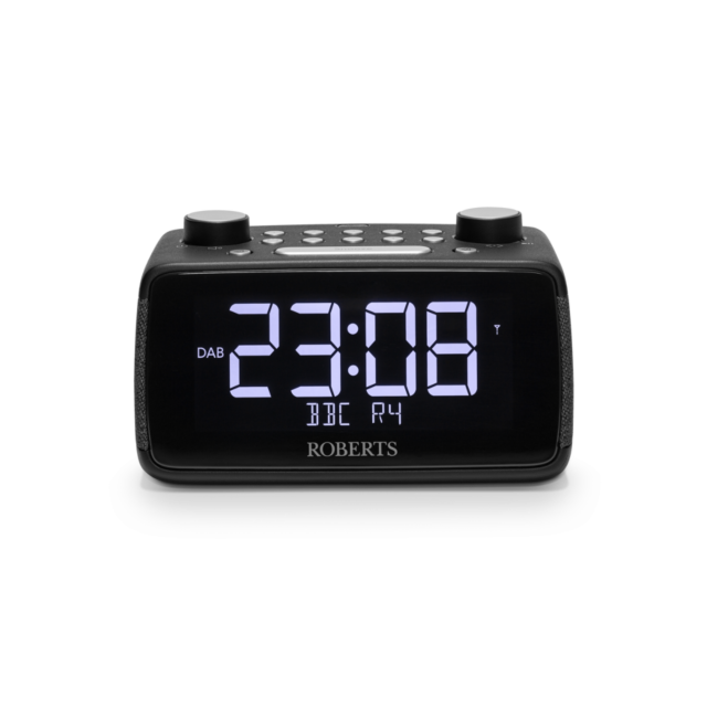 Roberts ORTUS4B Radio Alarm Clock Large Display DAB+ in Black