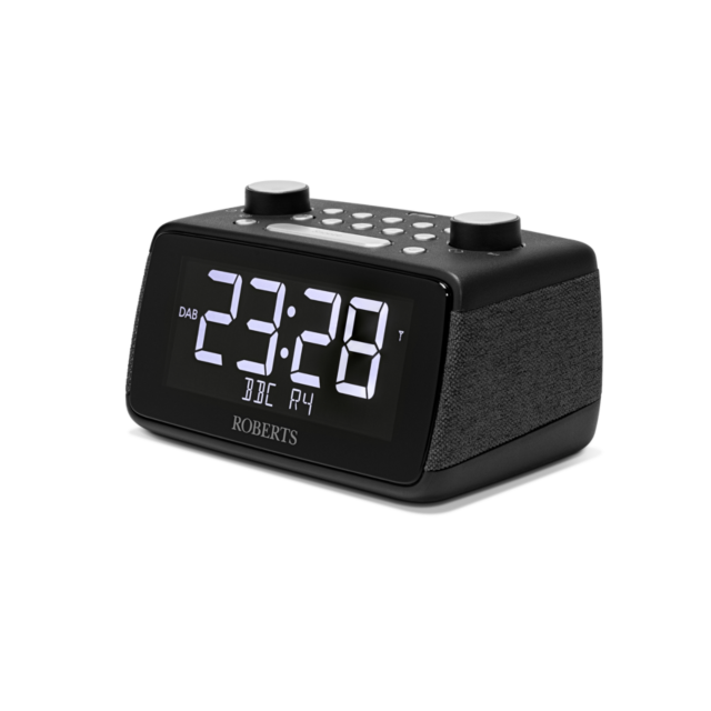 Roberts ORTUS4B Radio Alarm Clock Large Display DAB+ in Black