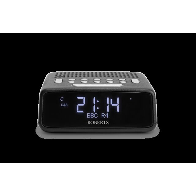 Roberts ORTUSDABB DAB+ Clock Radio Dual Alarm USB Charging in Black