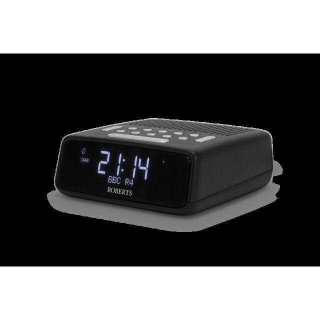 Roberts ORTUSDABB DAB+ Clock Radio Dual Alarm USB Charging in Black