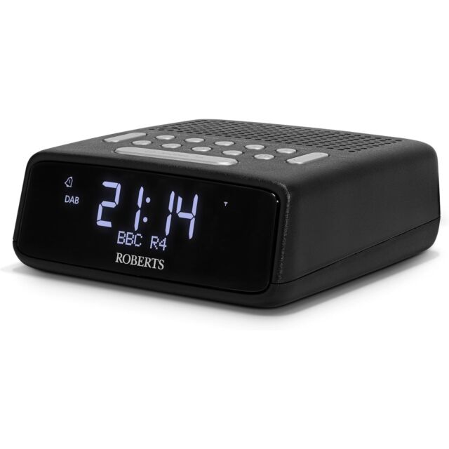 Roberts ORTUSFMB FM Radio Alarm Clock in Black