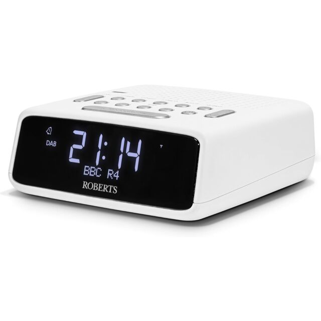 Roberts ORTUSFMW FM Radio Alarm Clock in White