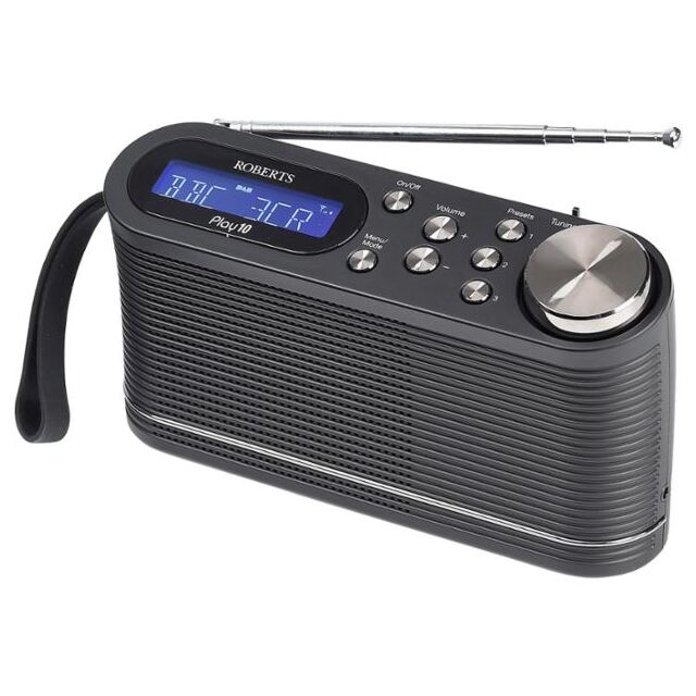 Roberts PLAY10B DAB/FM Radio in Black