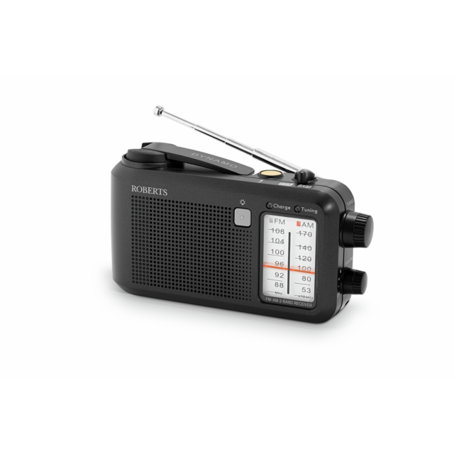 Roberts R9957S Multi-Powered FM Radio Hand Crank Dynamo