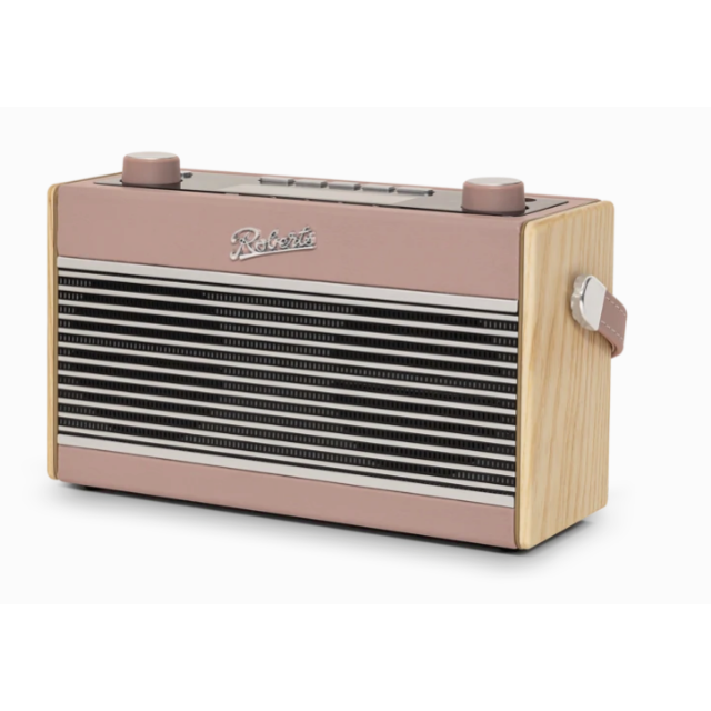 Roberts RAMBLERBTSDP Rambler Stereo Radio DAB+ FM Bluetooth in Dusky Pink