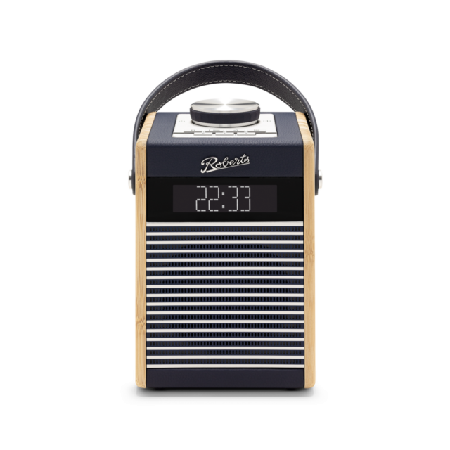 Roberts RAMBLERMIDINB DAB/DAB+/FM Alarms Bluetooth Built In Battery Charger in Navy Blue