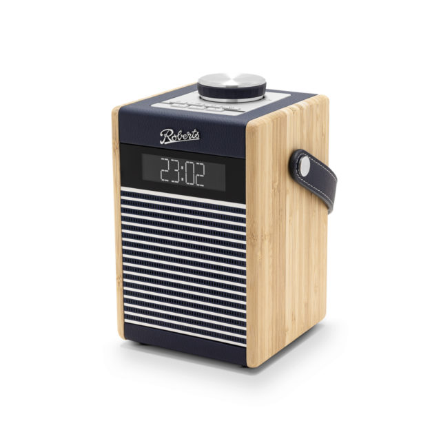 Roberts RAMBLERMIDINB DAB/DAB+/FM Alarms Bluetooth Built In Battery Charger in Navy Blue