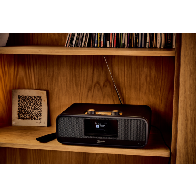 Roberts REVERE300B Sound System CD DAB+ Bluetooth in Black