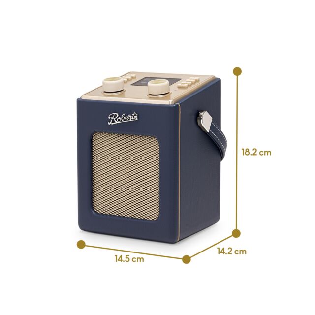 Roberts REVMINI2MB Revival Mini 2 Radio DAB+ FM Bluetooth in Midnight Blue